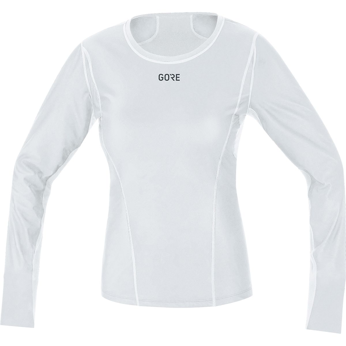 Image of GOREWEAR Windstopper Base Layer Long-Sleeve Shirt - Women's Light Grey/White, XS/0-2