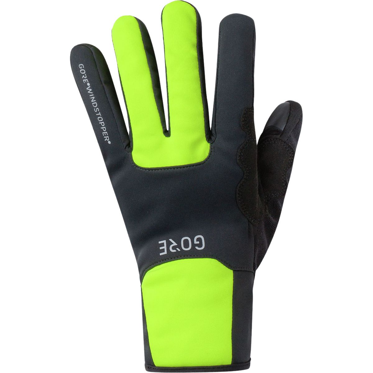 Image of GOREWEAR Windstopper Thermo Glove - Men's Black/Neon Yellow, L