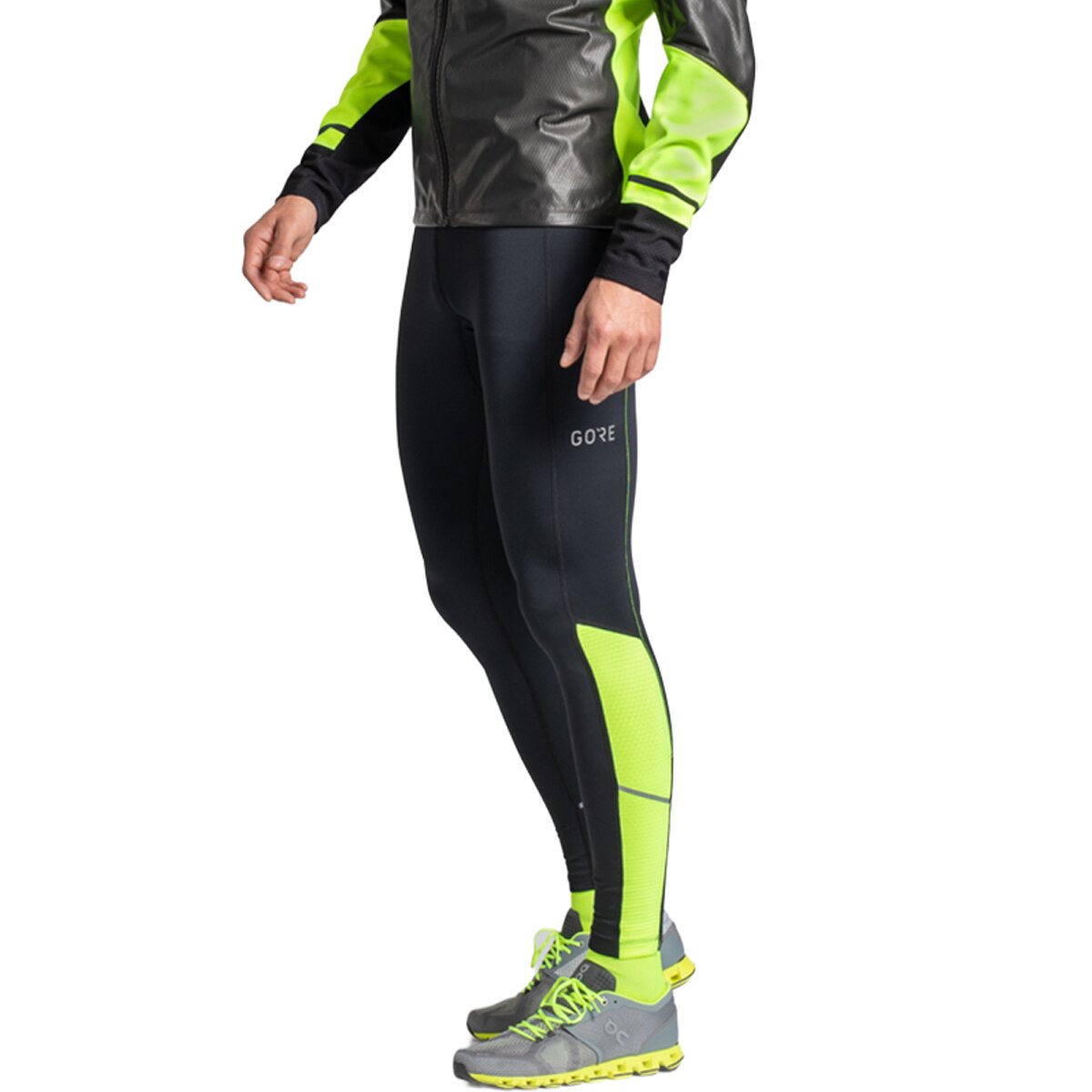 Image of GOREWEAR R3 Thermo Tight - Men's Black/Neon Yellow, US S/EU M