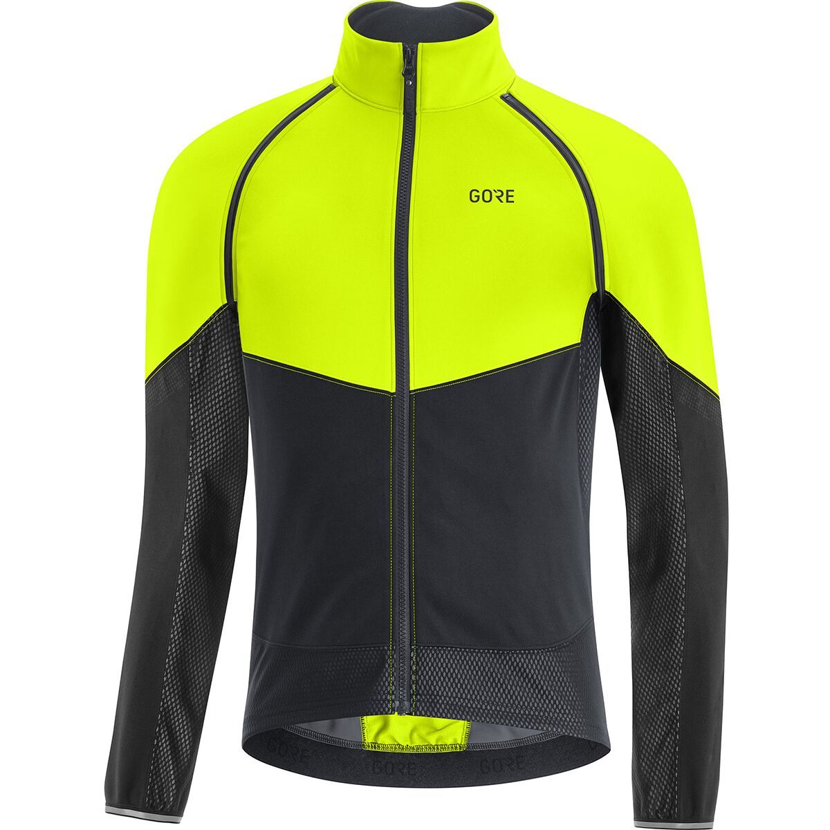 Image of GOREWEAR Phantom GORE-TEX INFINIUM Jacket - Men's Neon Yellow/Black, US M/EU L
