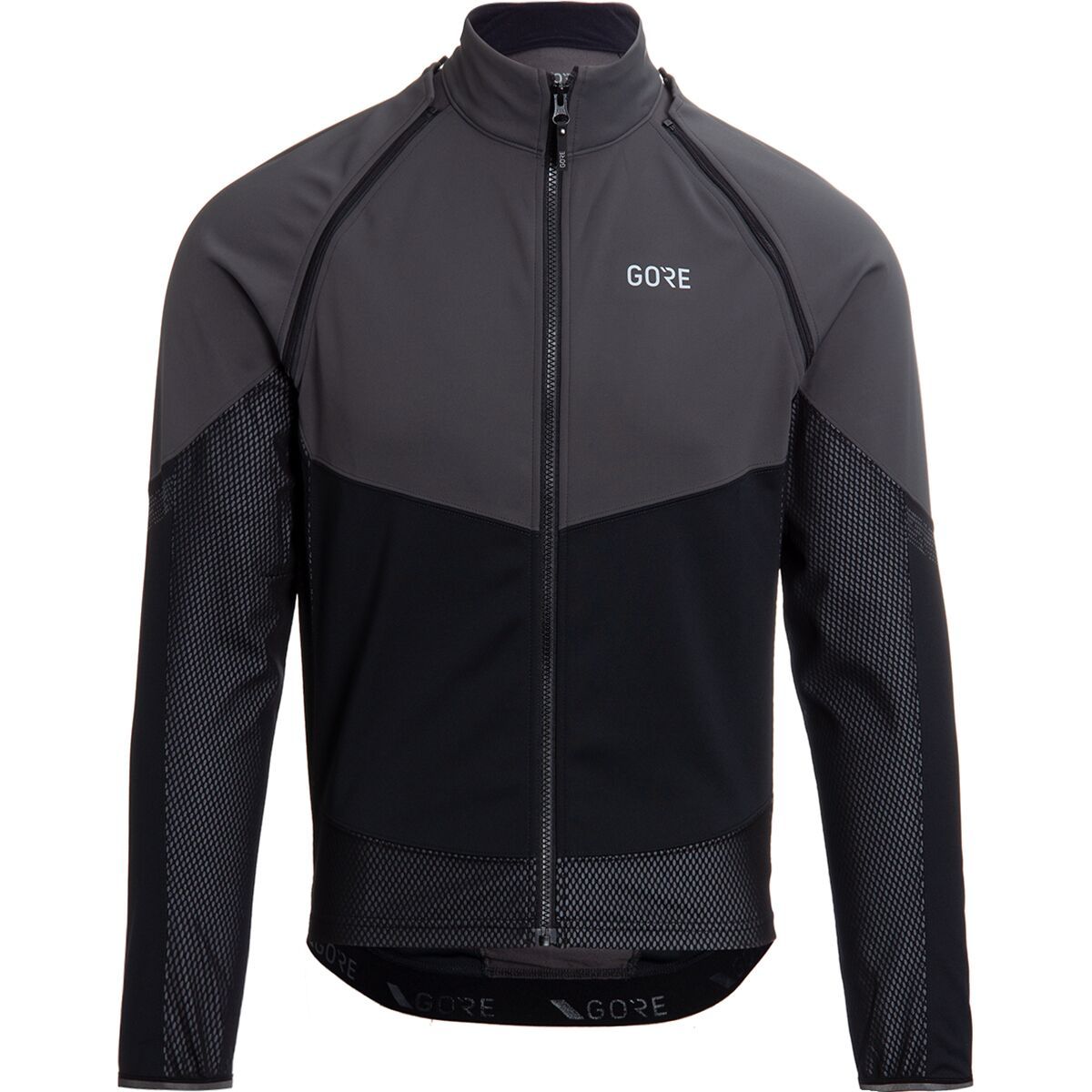 Image of GOREWEAR Phantom GORE-TEX INFINIUM Jacket - Men's Terra Grey/Black, US M/EU L