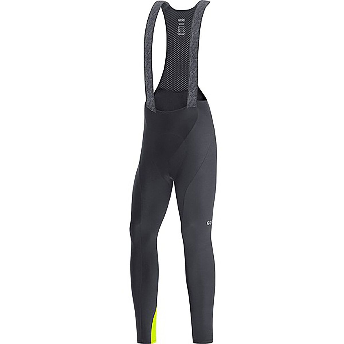 Image of GOREWEAR C3 Thermo Bib Tights+ - Men's Black/Neon Yellow, US M/EU L