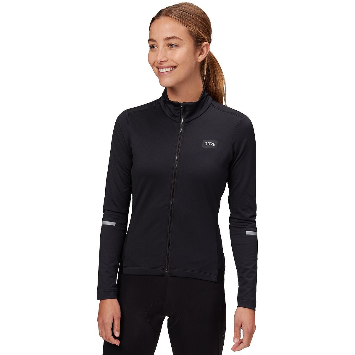 Image of GOREWEAR Progress Thermo Long-Sleeve Jersey - Women's Black, L/12-14