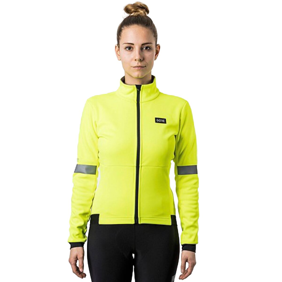Image of GOREWEAR Progress Thermo Long-Sleeve Jersey - Women's Neon Yellow, XL/16-18