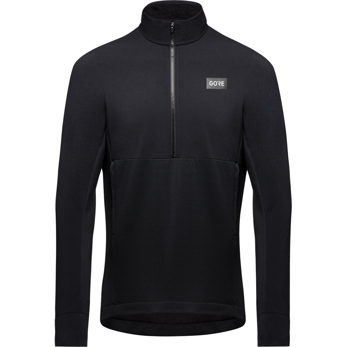 Image of GOREWEAR TrailKPR Hybrid 1/2-Zip Jacket - Men's Black, US XS/EU S