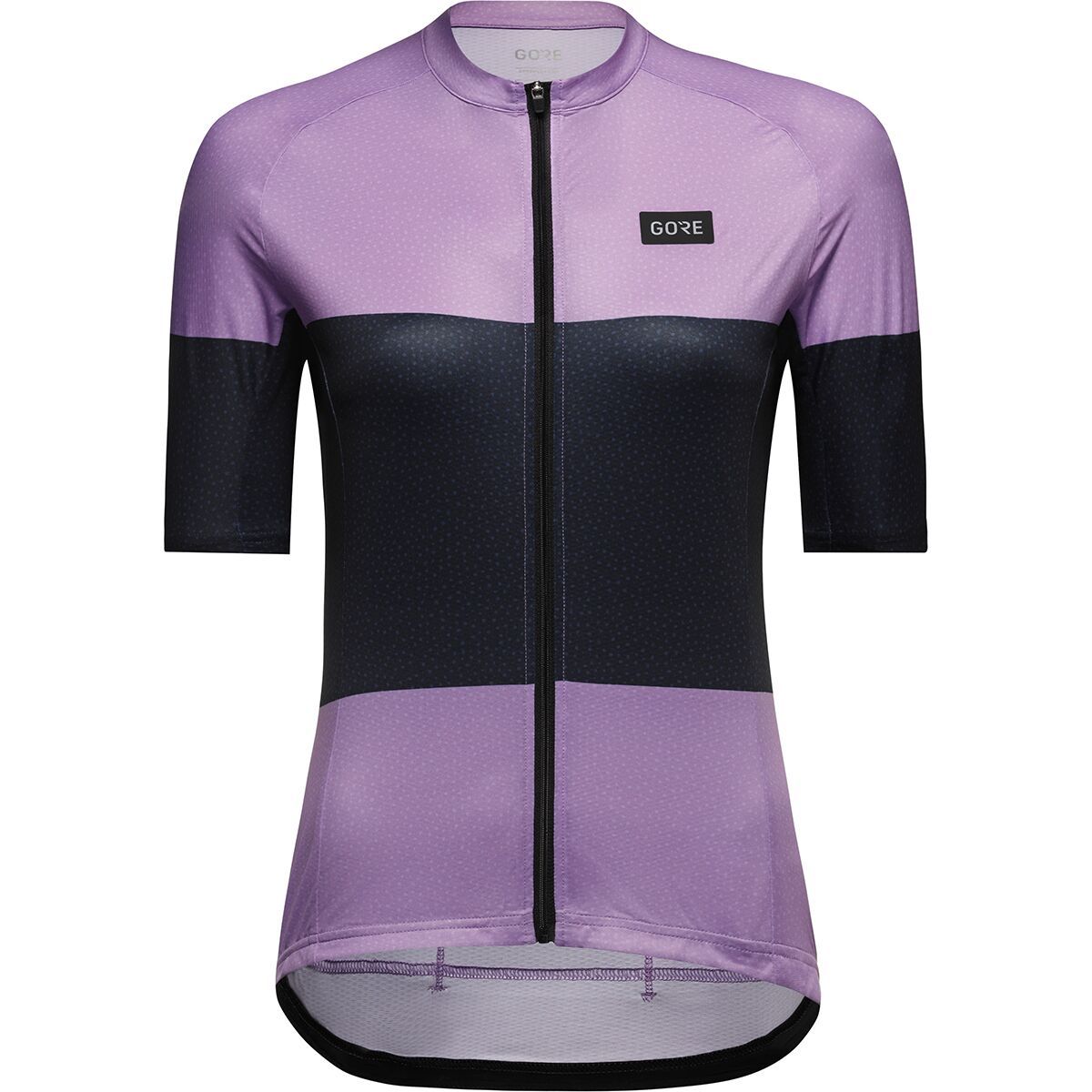 Image of GOREWEAR Spirit Stripes Jersey - Women's Scrub Purple/Orbit Blue, XS/0-2
