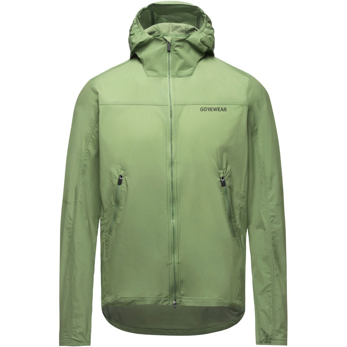 Image of GOREWEAR Fernflow Hooded Windbreaker - Men's Engine Green, S