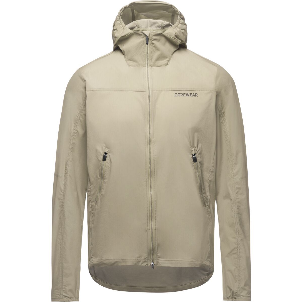 Image of GOREWEAR Fernflow Hooded Windbreaker - Men's Tech Beige, L