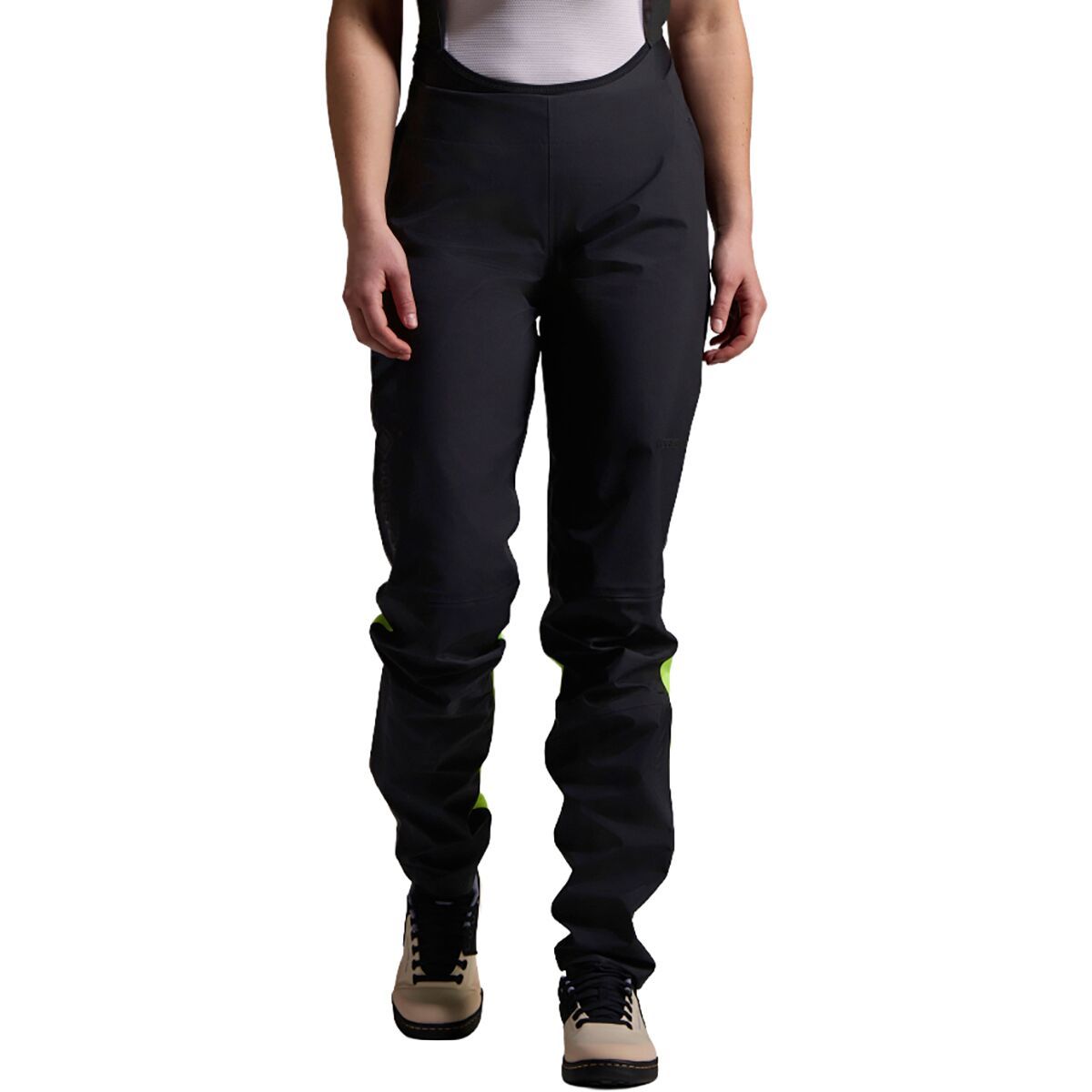 Image of GOREWEAR LUPRA GORE-TEX Pant - Women's Black/Neon Yellow, S/4-6