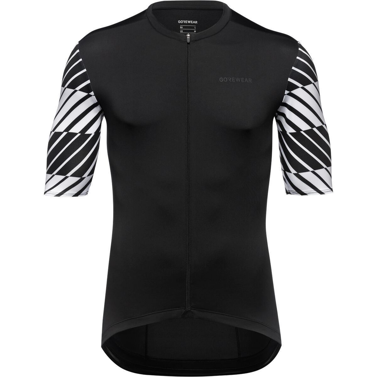 Image of GOREWEAR SWIFTRIDE Optical Jersey - Men's Black/White, US XL/EU XXL