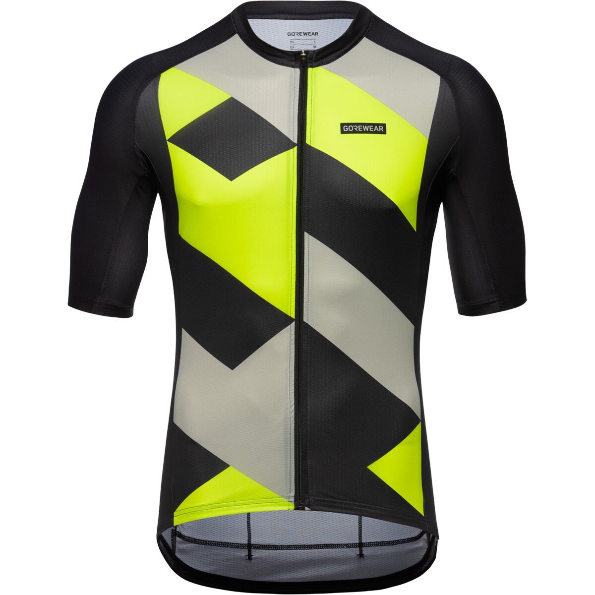 Image of GOREWEAR Spirit Signal Jersey - Men's Black/Neon Yellow, US XL/EU XXL
