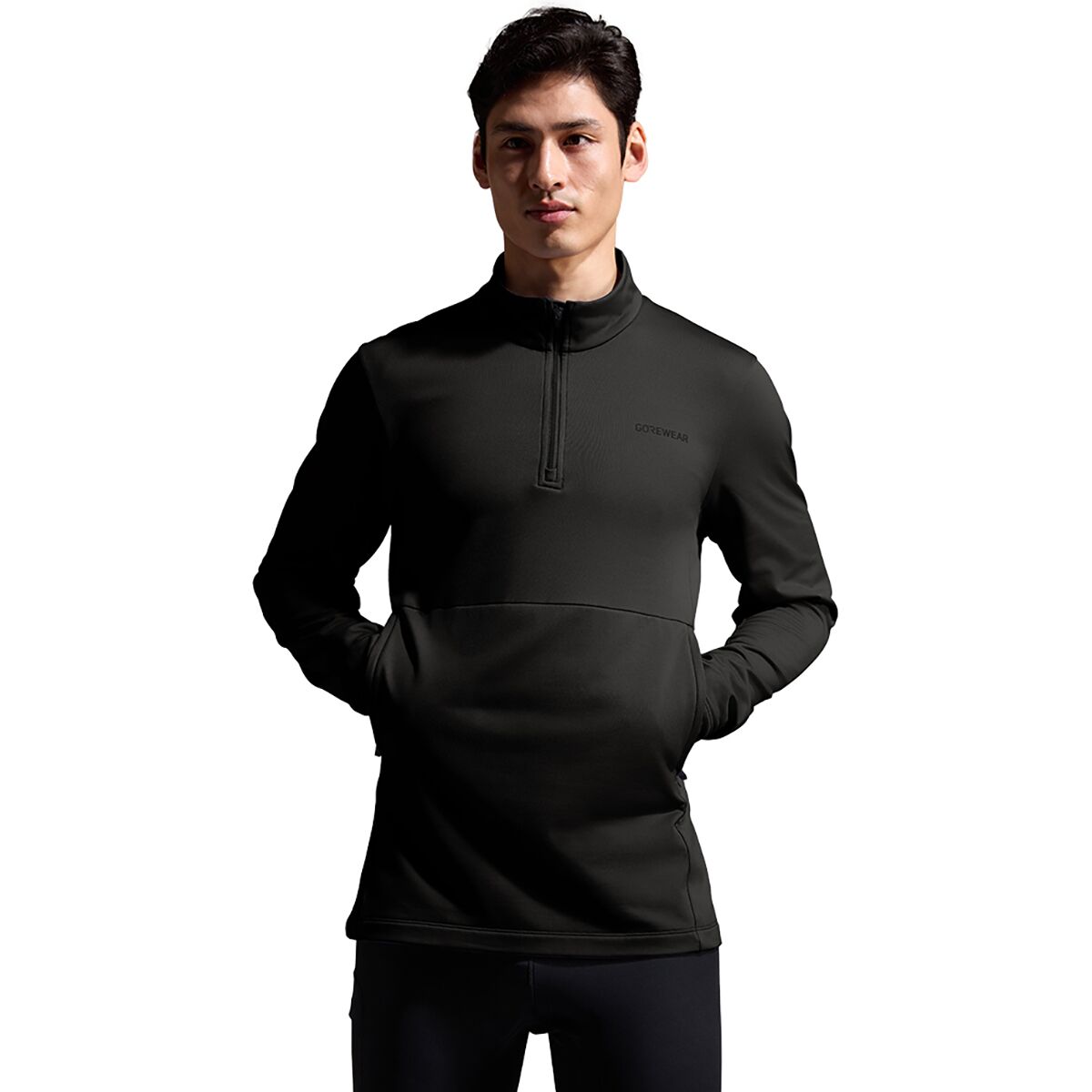 Image of GOREWEAR Training Thermo 1/4-Zip Jacket - Men's Black, US L/EU L