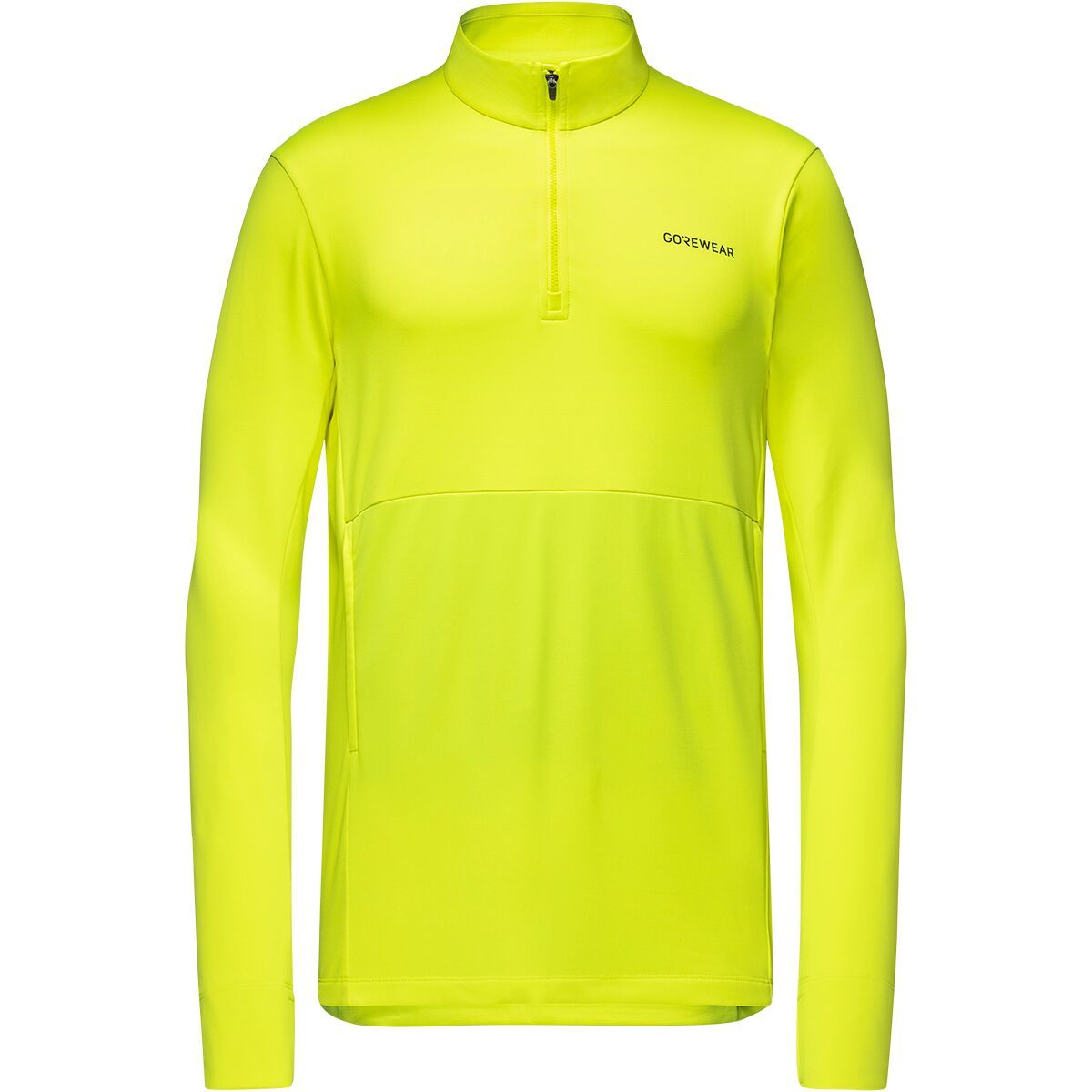 Image of GOREWEAR Training Thermo 1/4-Zip Jacket - Men's Neon Yellow, US L/EU L
