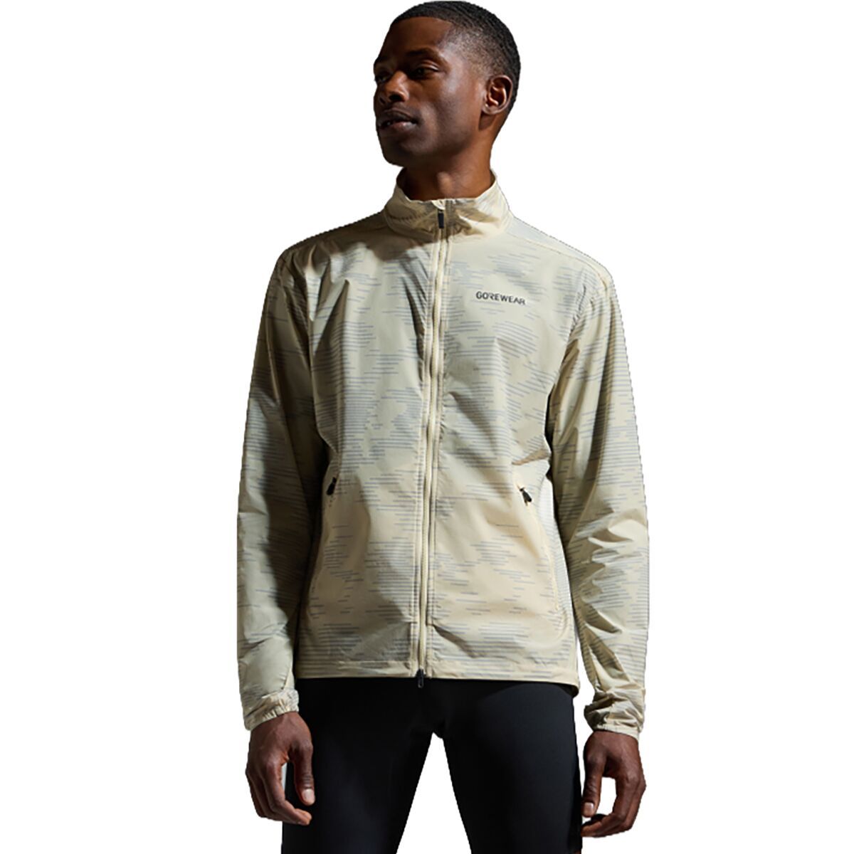 Image of GOREWEAR CONCURVE Electro Windbreaker - Men's Crushed_Tech Beige/Lab Gray, L