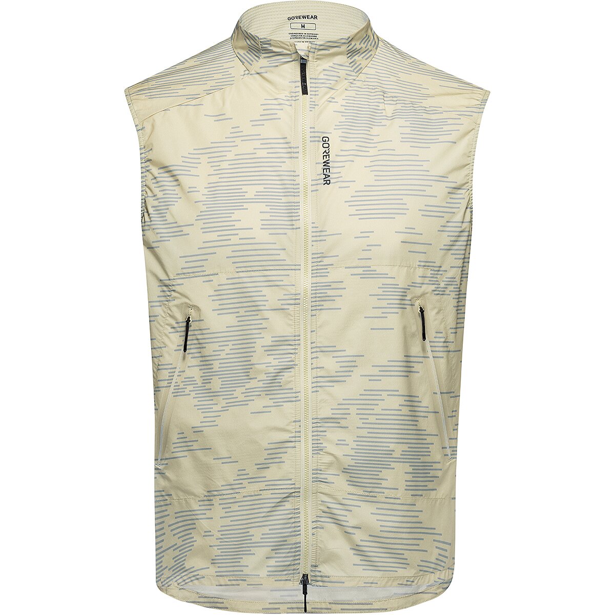 Image of GOREWEAR CONCURVE Electro Windbreaker Vest - Men's Crushed_Tech Beige/Lab Gray, XL