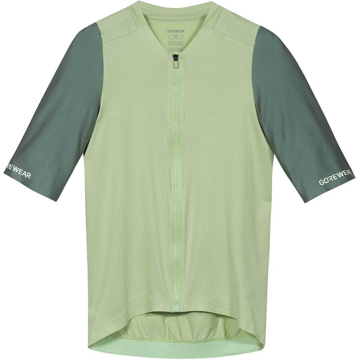 Image of GOREWEAR Distance 2.0 Short-Sleeve Jersey - Men's Spring Green/Slate Green, S
