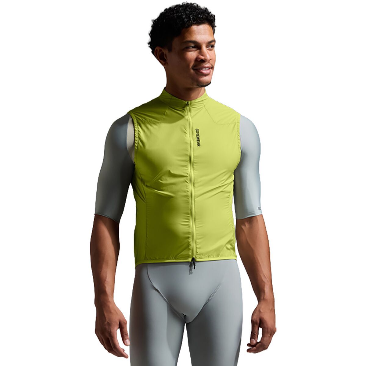 Image of GOREWEAR Distance Windbreaker Vest - Men's Lime Yellow, M