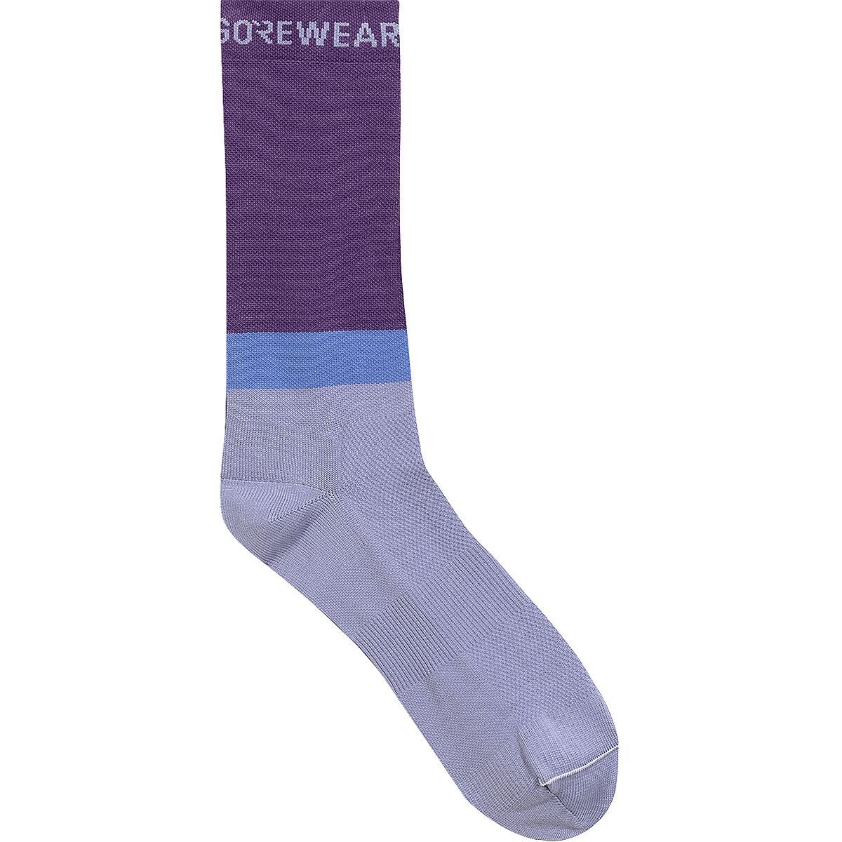 Image of GOREWEAR Essential Block Socks Amethyst Grey/Purple Indigo, 6.0-7.5