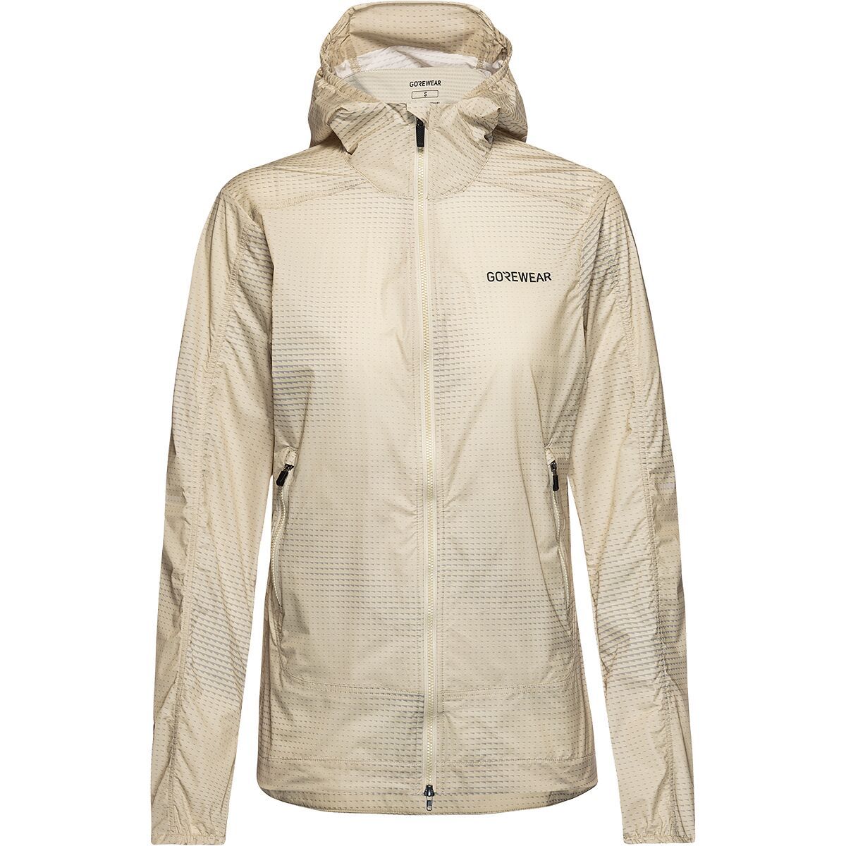 Image of GOREWEAR FERNFLOW Haze Windbreaker - Women's Arrow Tech Beige/Lab Gray, XL