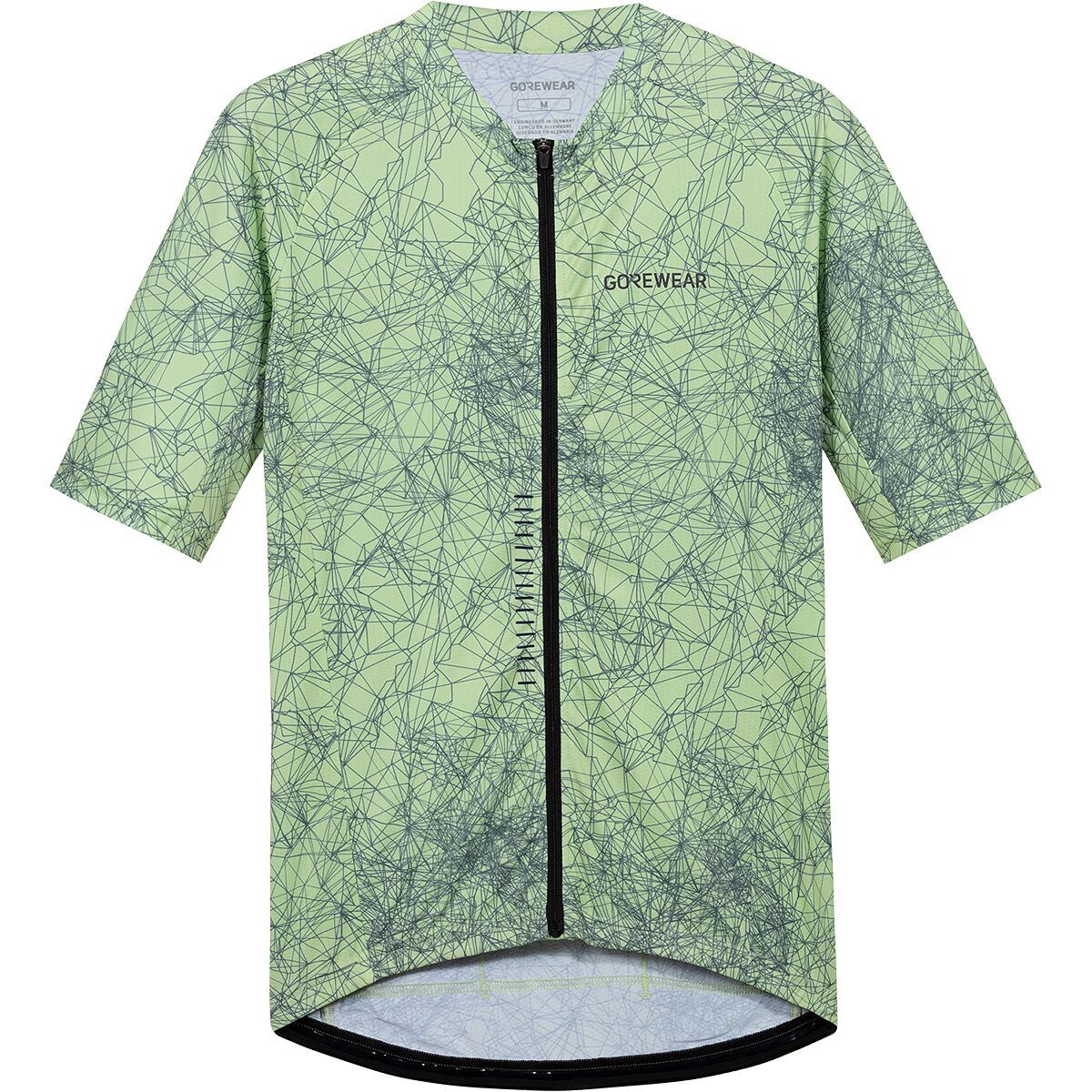 Image of GOREWEAR Spirit Neuro Short-Sleeve Jersey - Men's Spring Green/Slate Green, M