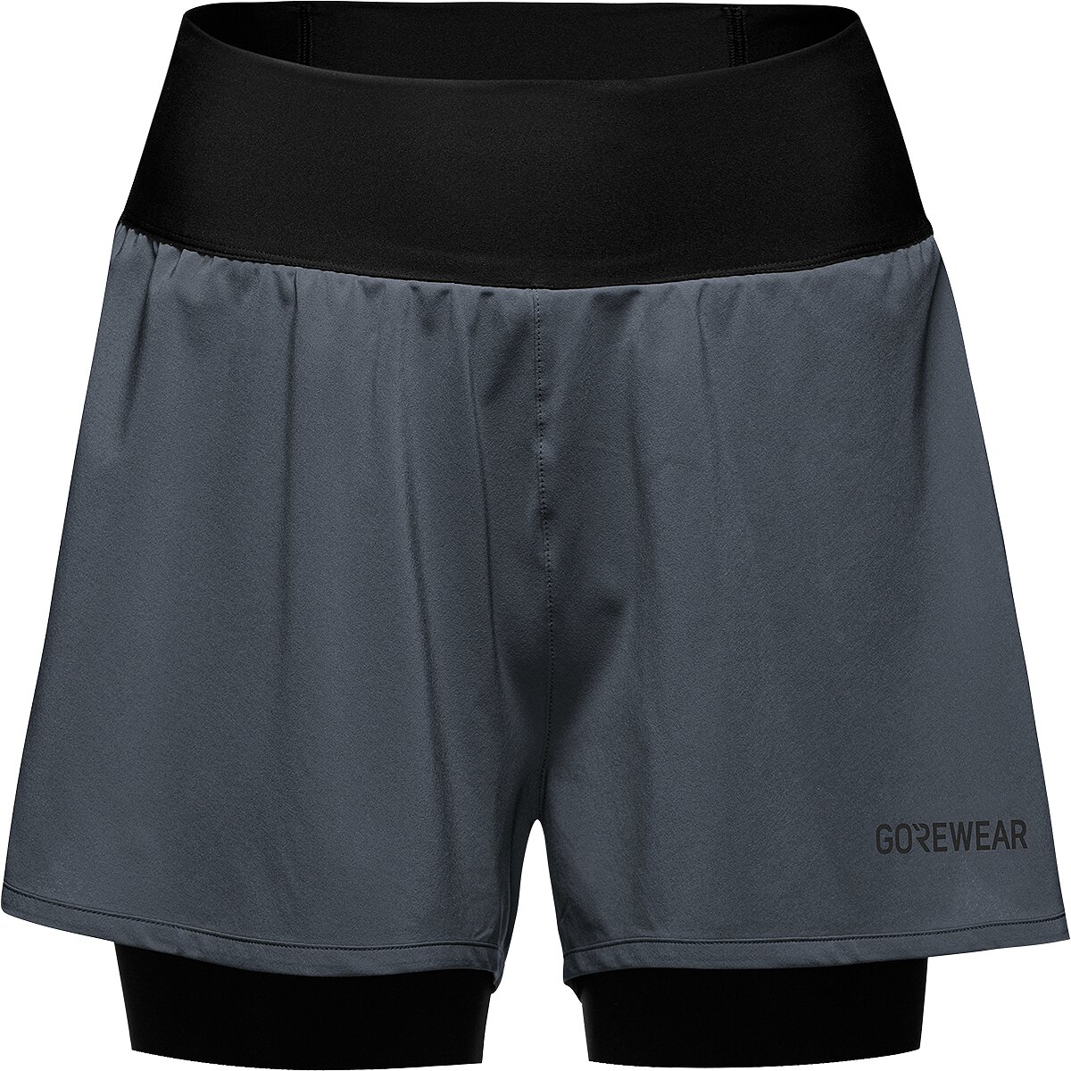 Image of GOREWEAR Concurve 3in 2-in-1 Short - Women's Lab Graphite / Black, XS/0-2