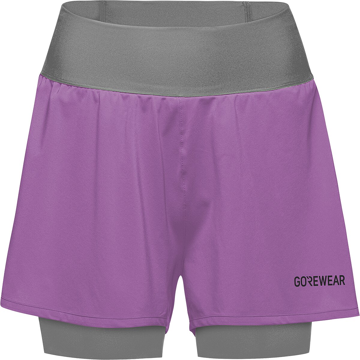 Image of GOREWEAR Concurve 3in 2-in-1 Short - Women's Scrub Purple / Lab Gray, S/4-6
