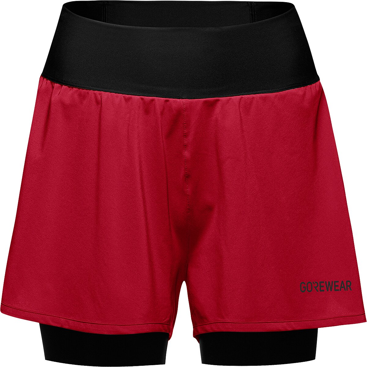 Image of GOREWEAR Concurve 3in 2-in-1 Short - Women's Utility Red / Black, XS/0-2