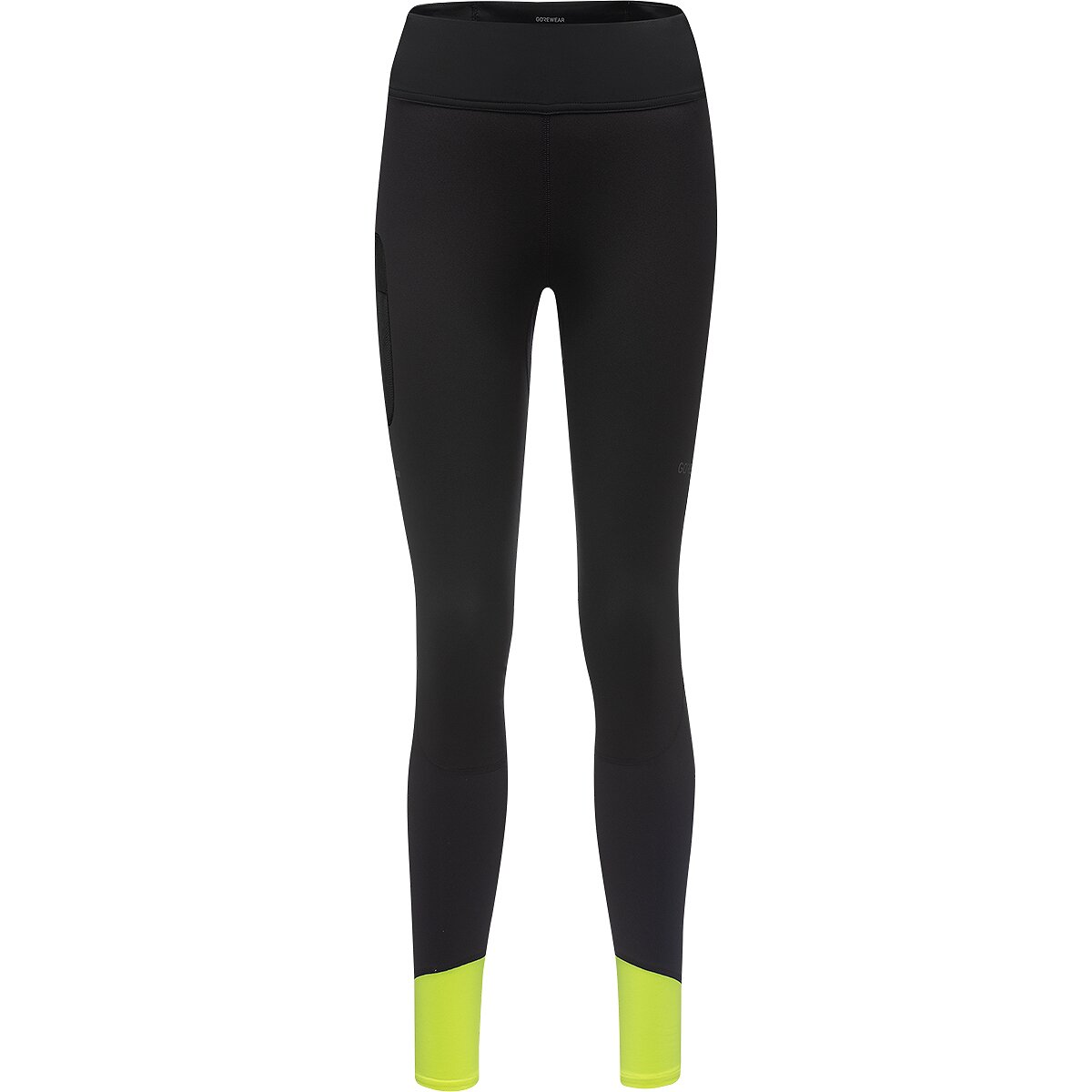 Image of GOREWEAR Concurve Thermo Hybrid Tight - Women's Black/Neon Yellow, XS/0-2