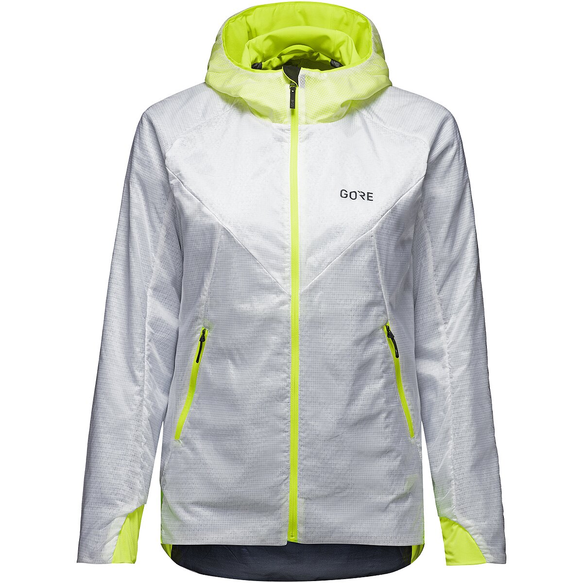 Image of GOREWEAR R5 WINDSTOPPER Insulated Jacket - Women's White/Neon Yellow, XS/0-2