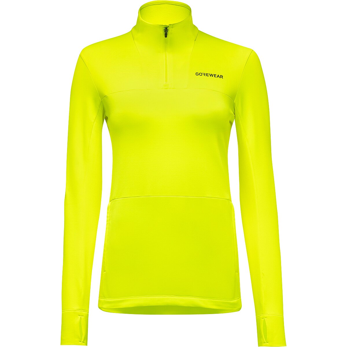 Image of GOREWEAR Training Thermo 1/4-Zip Jacket - Women's Neon Yellow, XS/0-2