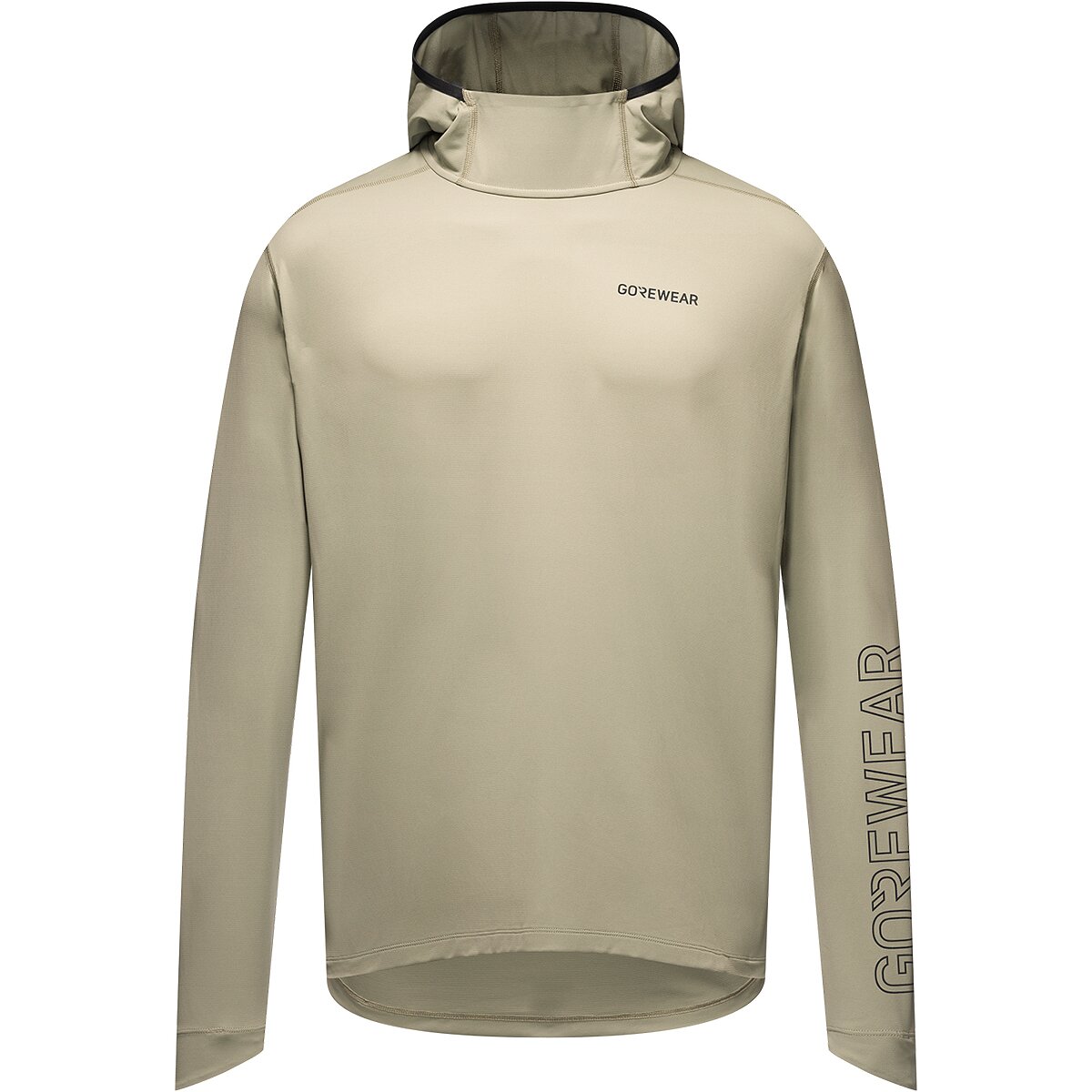Image of GOREWEAR Everyday Logo Tech Hoodie - Men's Tech Beige, US XXL/EU 3XL