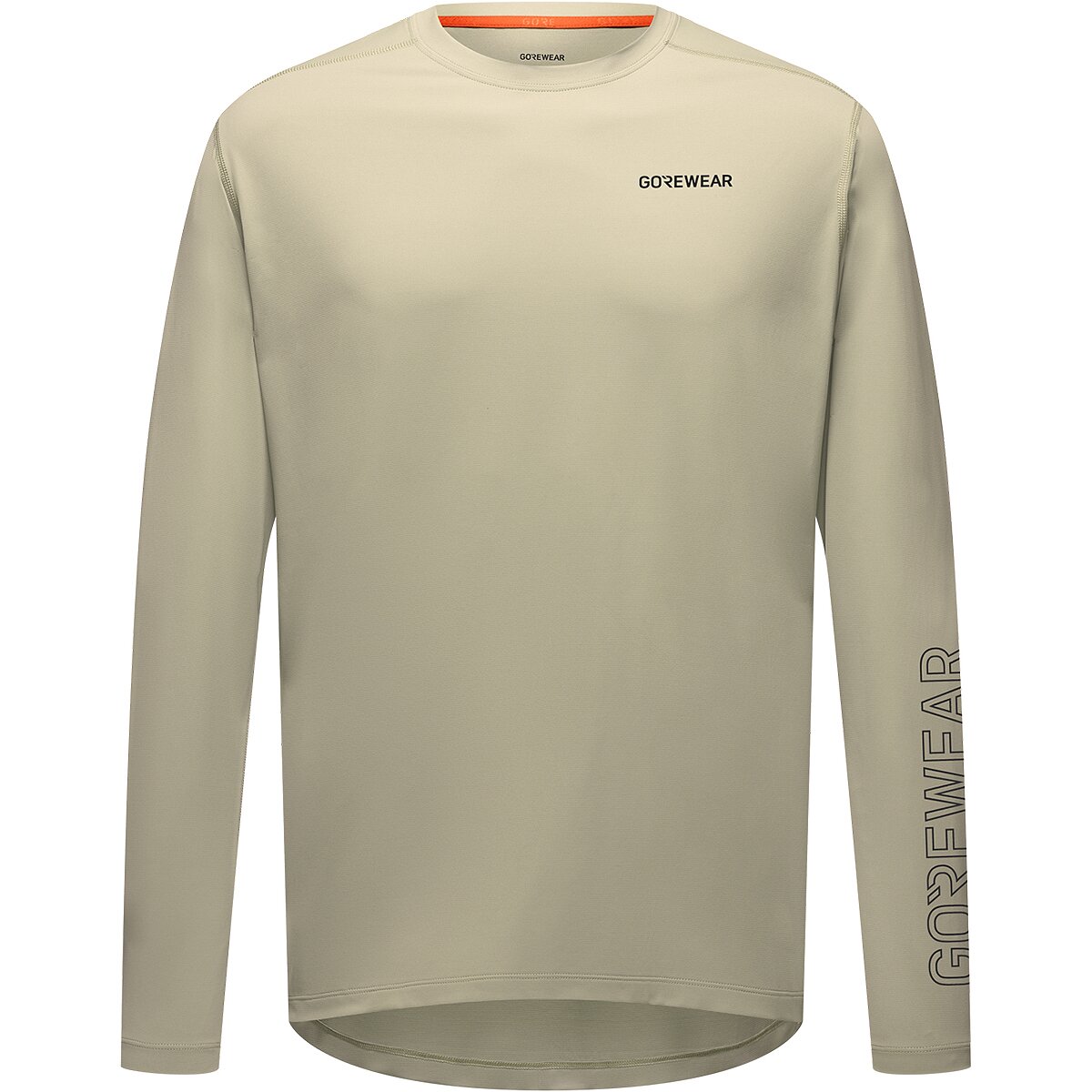 Image of GOREWEAR Everyday Logo Tech Long-Sleeve T-Shirt - Men's Tech Beige, US XXL/EU 3XL