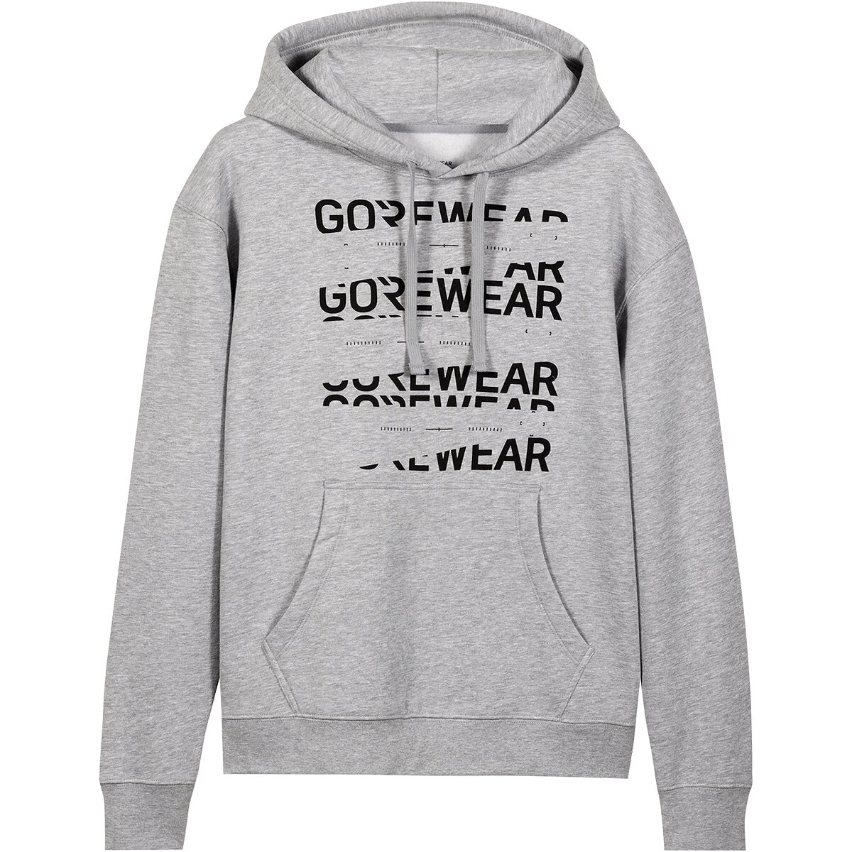 Image of GOREWEAR Fracture Logo Hoodie - Men's Sitka Heather Grey, US XXL/EU 3XL