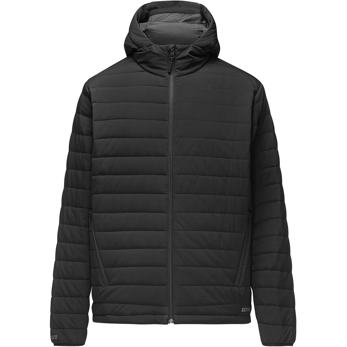 Image of GOREWEAR Hybrid WINDSTOPPER Lightweight Puffy Jacket - Men's Black, US XL/EU XXL