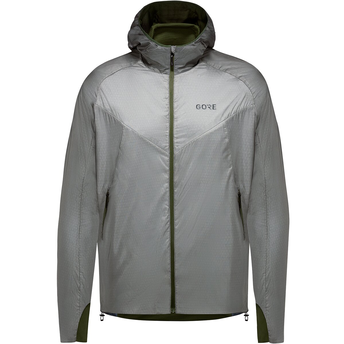 Image of GOREWEAR R5 GTX Infinium Insulated Jacket - Men's Lab Gray/Utility Green, US XS/EU S