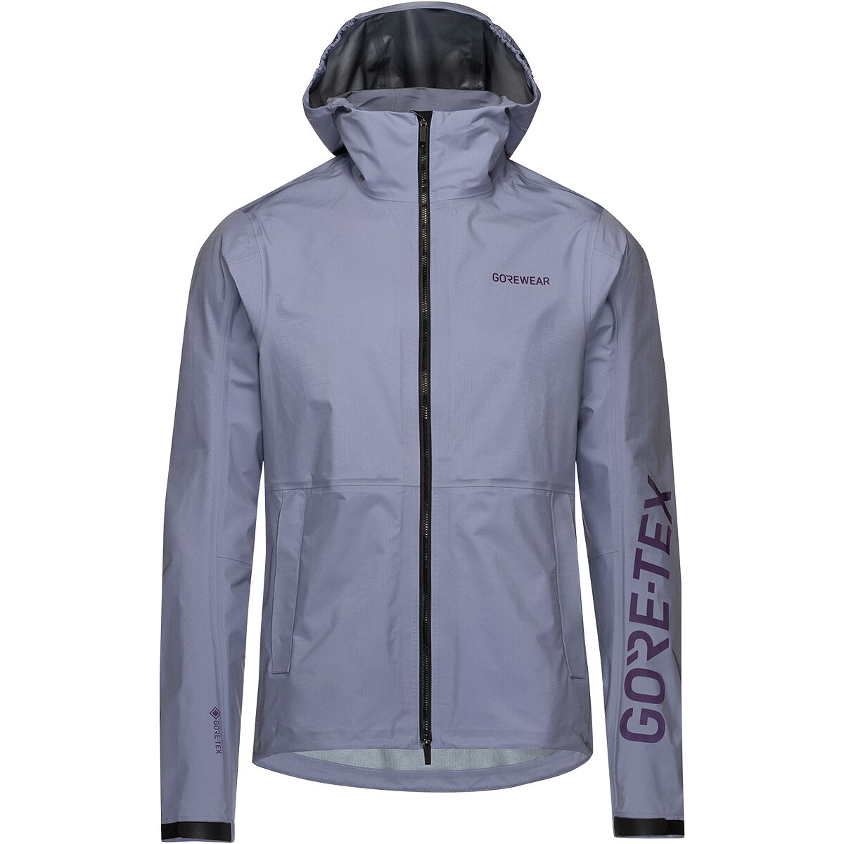 Image of GOREWEAR Lupra GORE-TEX Logo Hooded Jacket - Men's Amethyst Grey/Purple Indigo, S