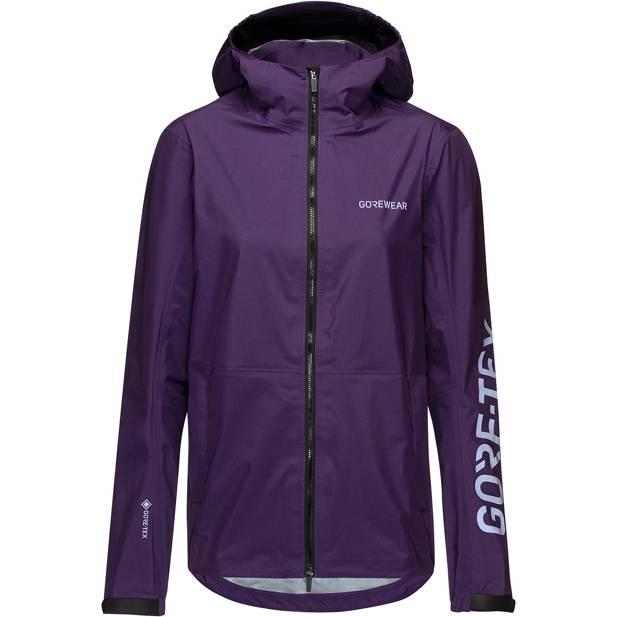 Image of GOREWEAR Lupra GORE-TEX Logo Hooded Jacket - Women's Purple Indigo/Amethyst Grey, XL