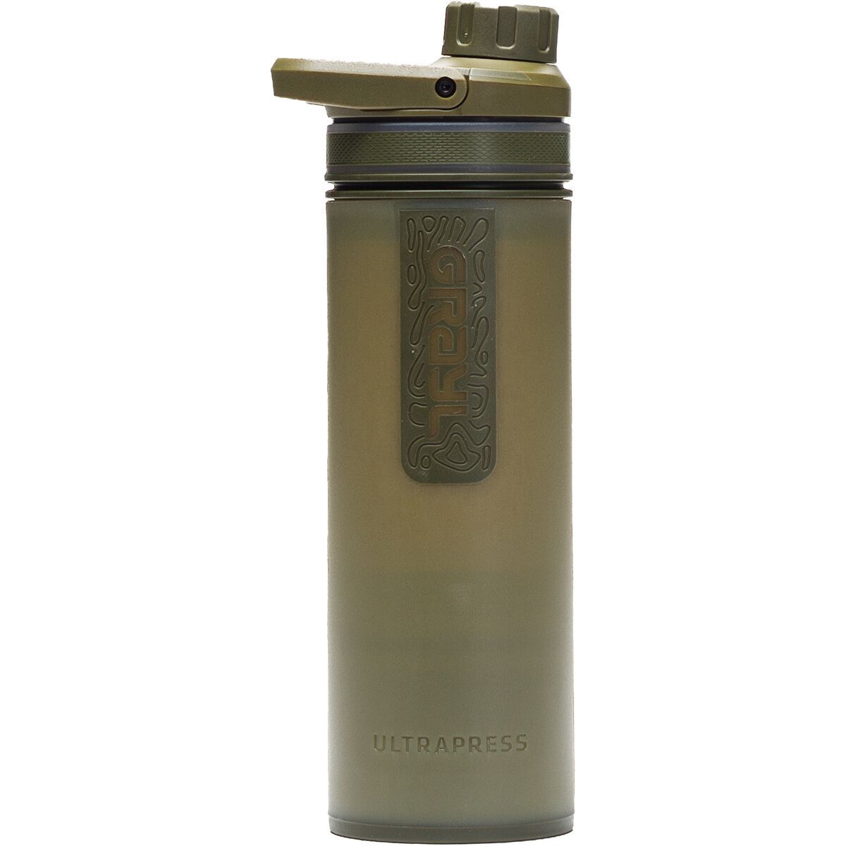 Image of Grayl UltraPress Purifier Bottle Olive Drab, 16.9oz