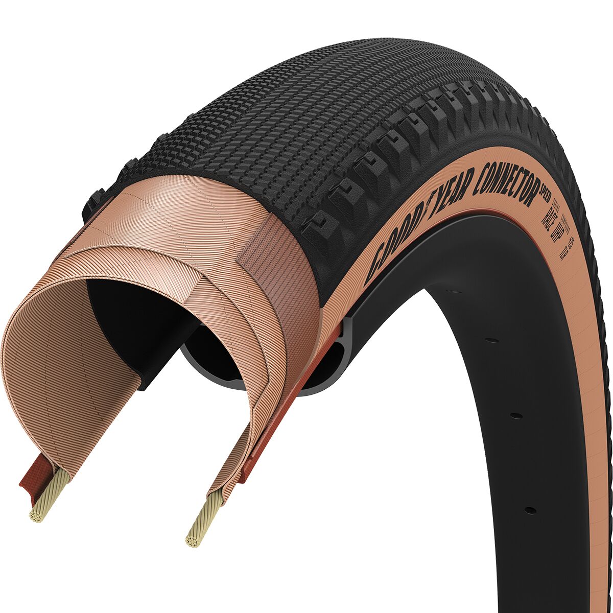 Image of Goodyear Connector Speed Tubeless Tire Transparent, 700x40
