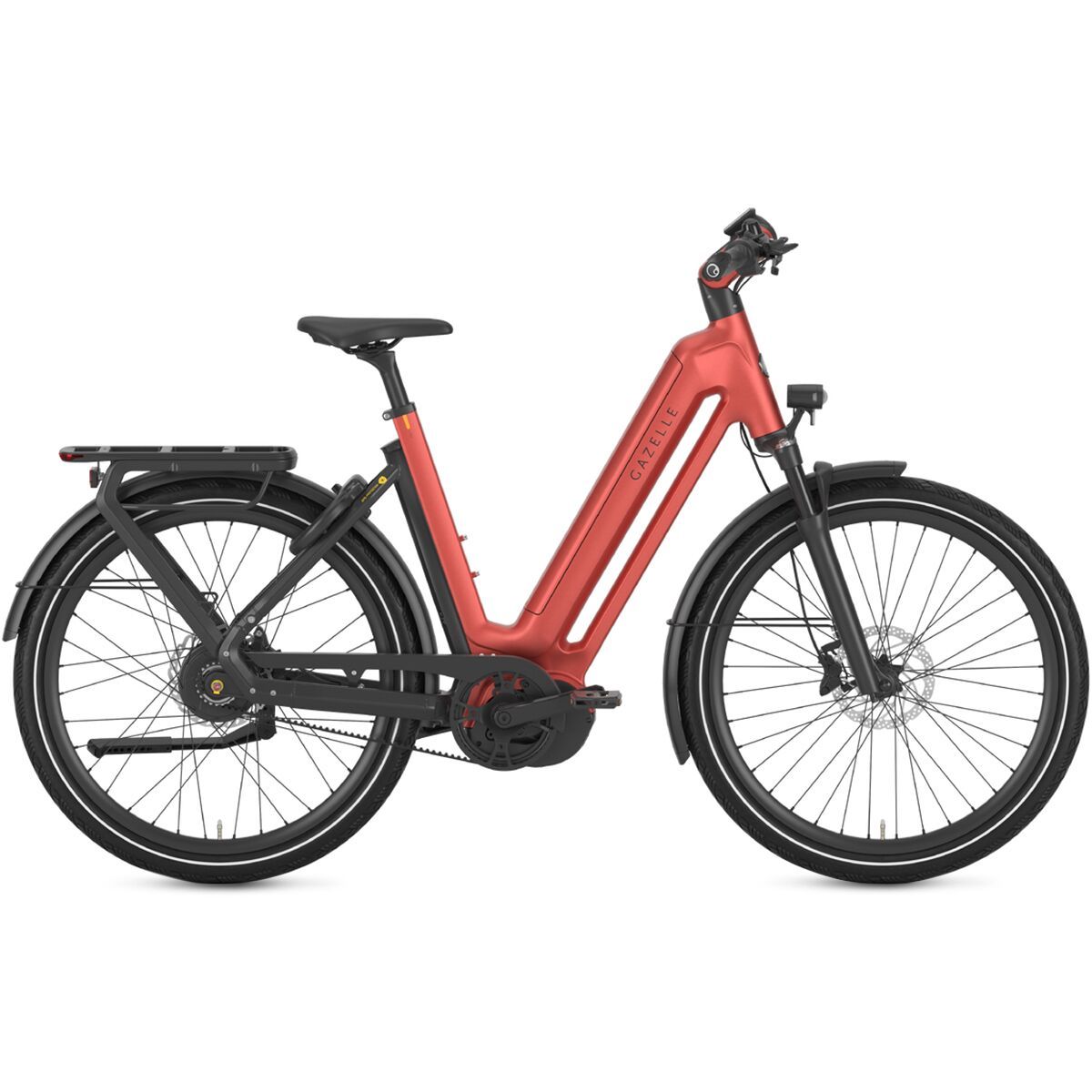 Gazelle Eclipse C380+ E-Bike Metallic Orange Matte, 45cm/Low Step