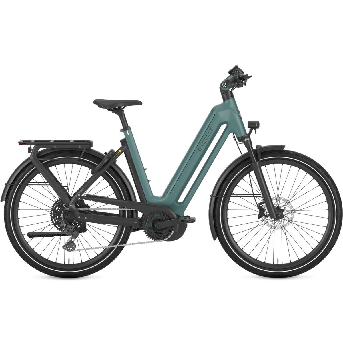 Image of Gazelle Eclipse T11+ E-Bike Thyme Green, 45cm/Low Step