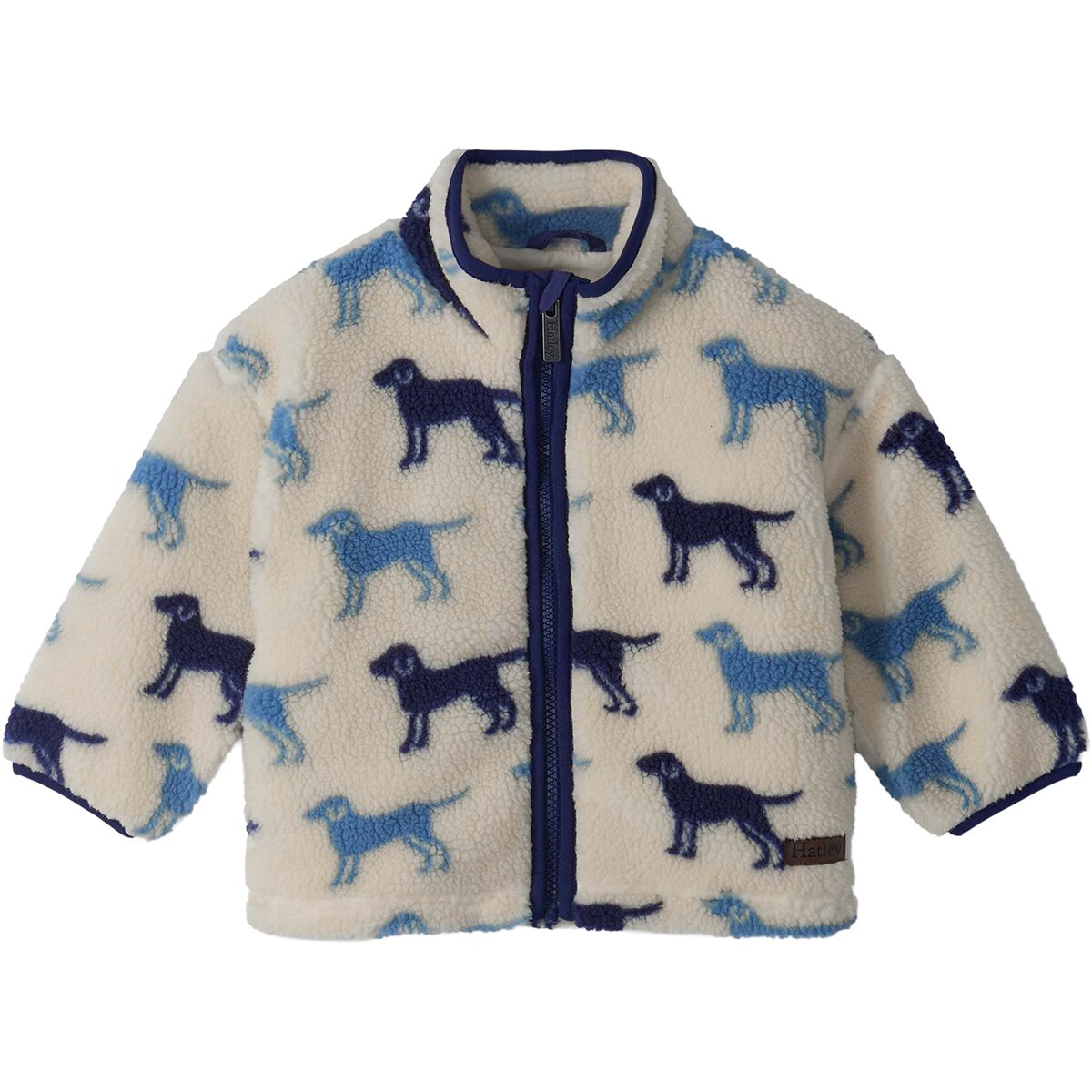 Hatley Hatley Lab Silhouette Mockneck Faux Sherpa Jacket - Toddler Boys' White Smoke, 3T - $68.95 at Backcountry.com