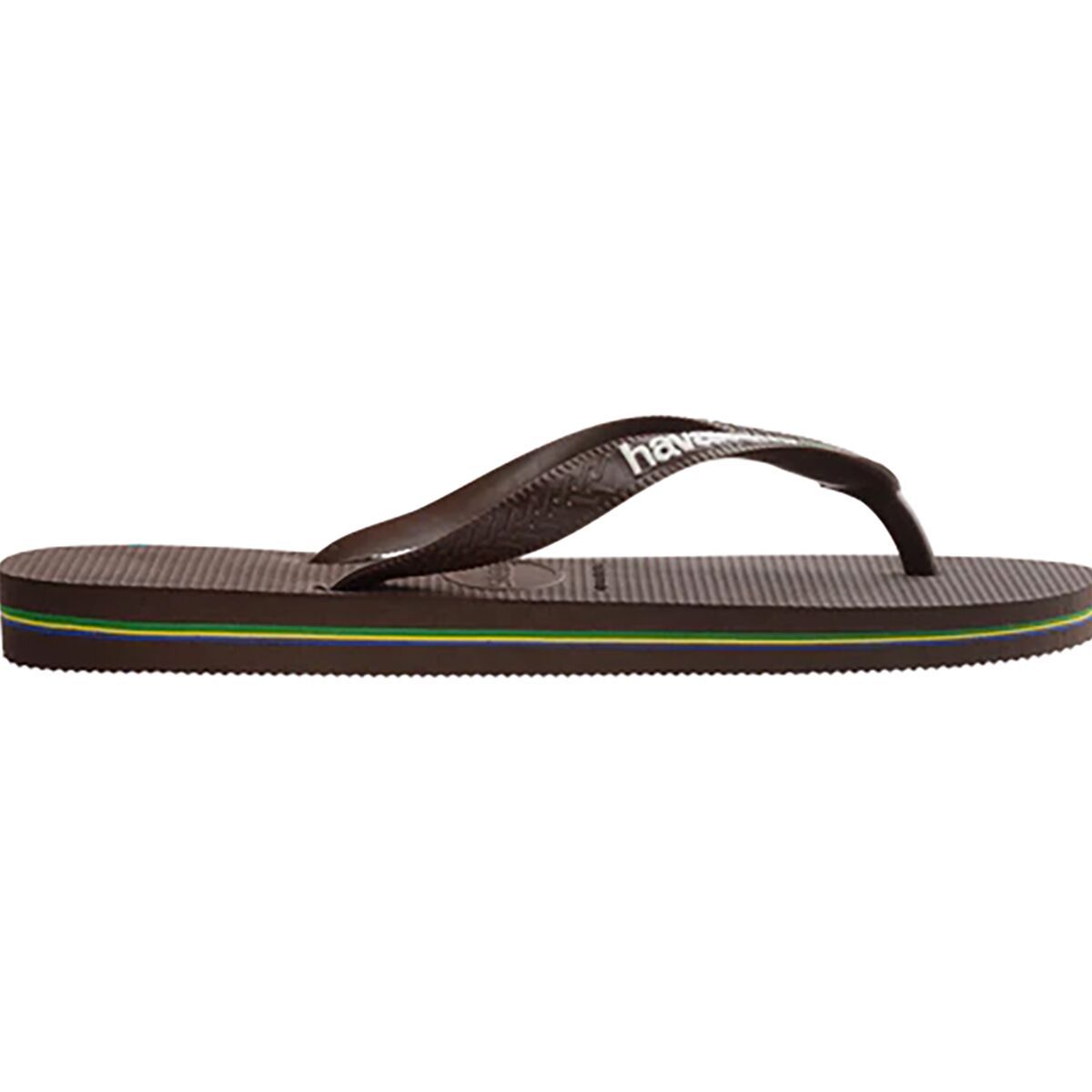 Havaianas Brazil Logo Flip Flop Dark Brown/White