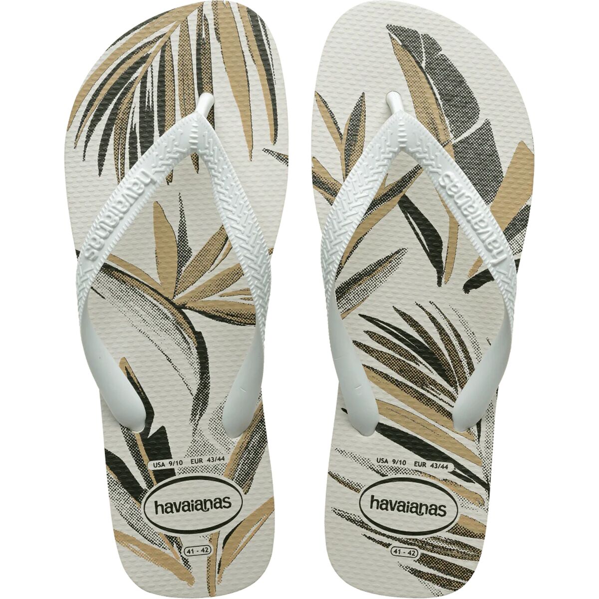 Tongs Havaianas Top Tropical Vibes - Taille EU 43-44, Motif Toucan Sur Semelle, Bleu Marine