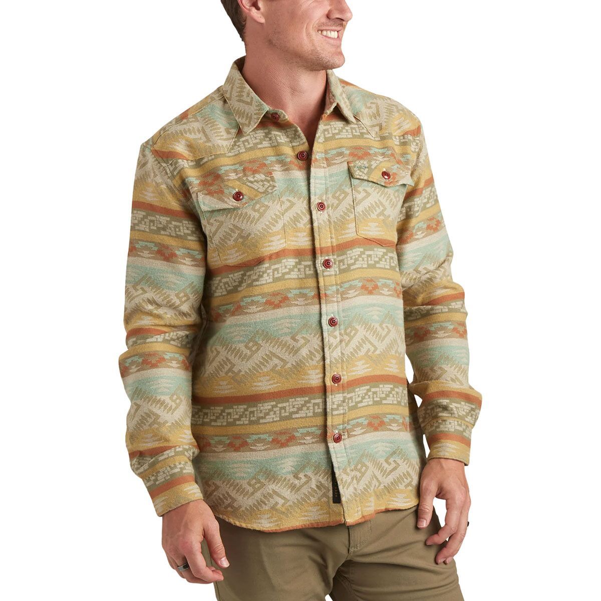 Howler Brothers Sheridan Shirt - Men's Herrador Jacquard/Breaking Dawn, XL