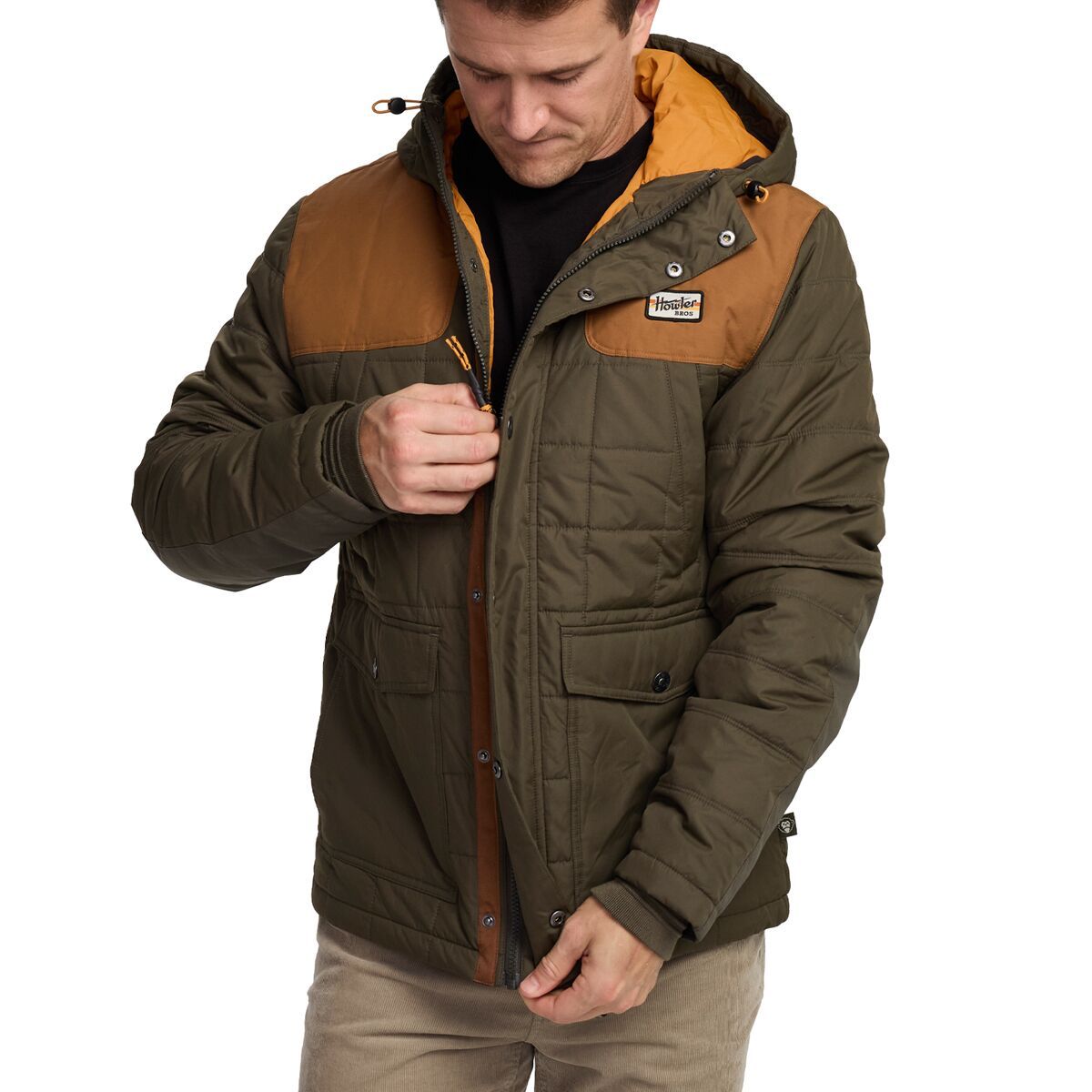 Image of Howler Brothers Spellbinder Parka - Men's Driftwood/Army, S