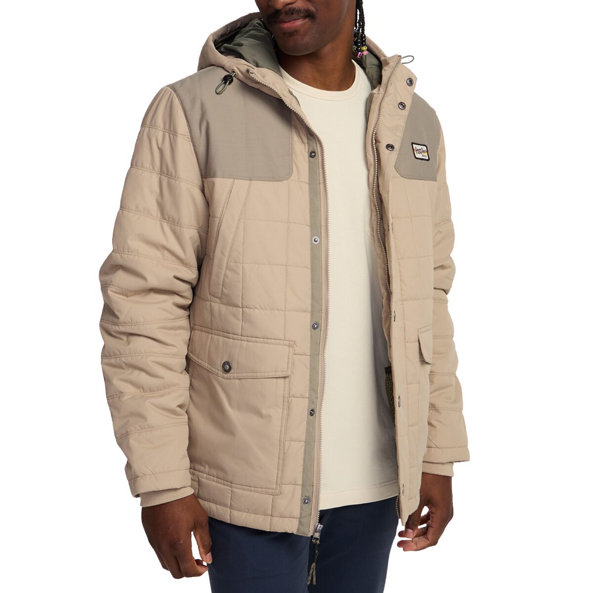 Image of Howler Brothers Spellbinder Parka - Men's Vetiver/Sand, S