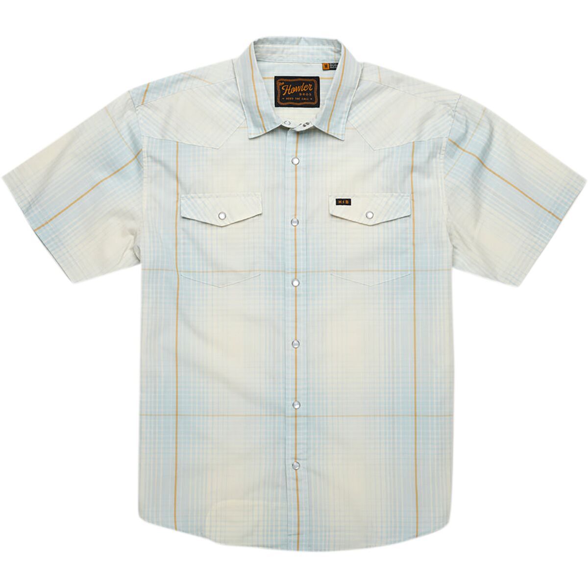 Howler Brothers H Bar B Snap Shirt - Men's Roberts Plaid/Cloud Blue, M