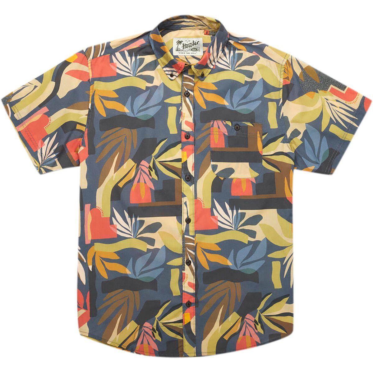 Howler Brothers Mansfield Shirt - Men's Abstract Savannah/Petrol, XL