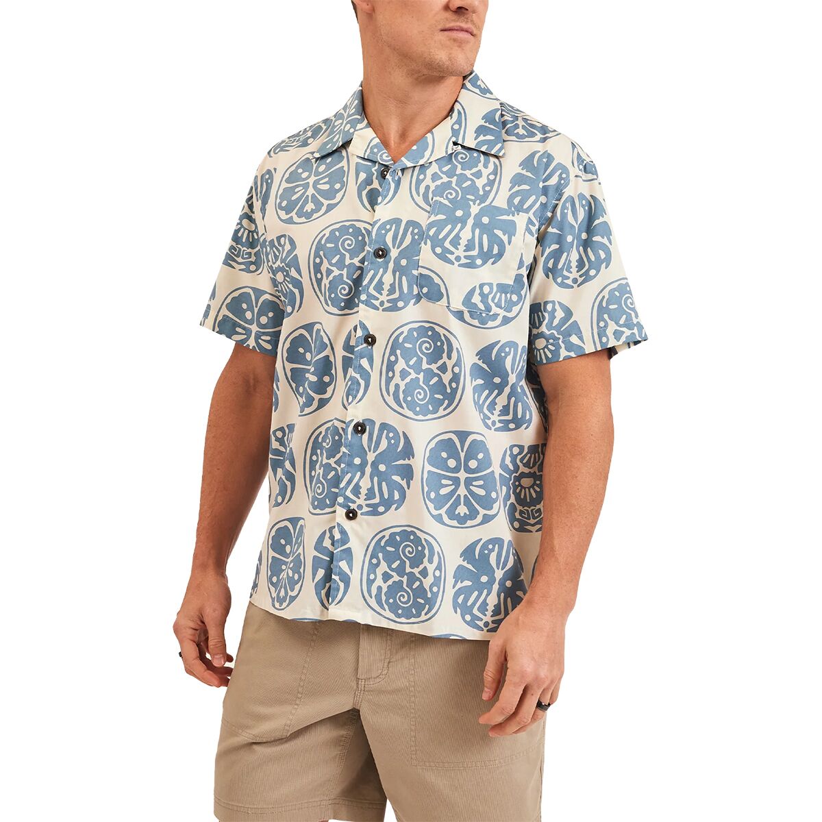 Howler Brothers Howler Brothers Monoloha Shirt - Men's Sea Idols: Bone White, M